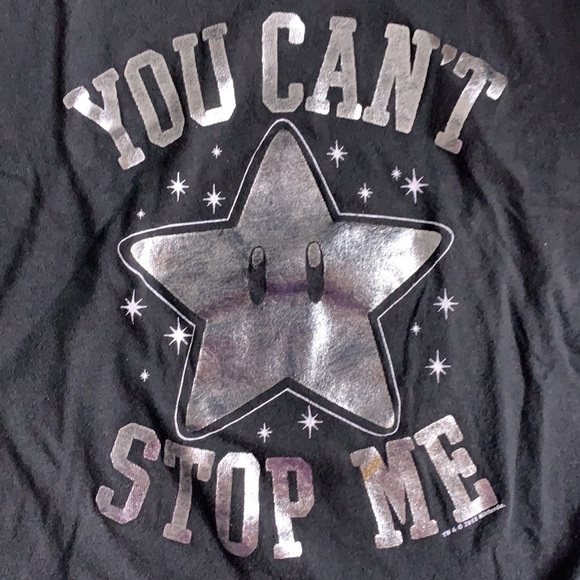 Gap you can’t stop me metallic graphic T-shirt Xs short sleeve tee - Picture 2 of 6